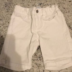 Old navy girls White denim Bermuda shorts size 6